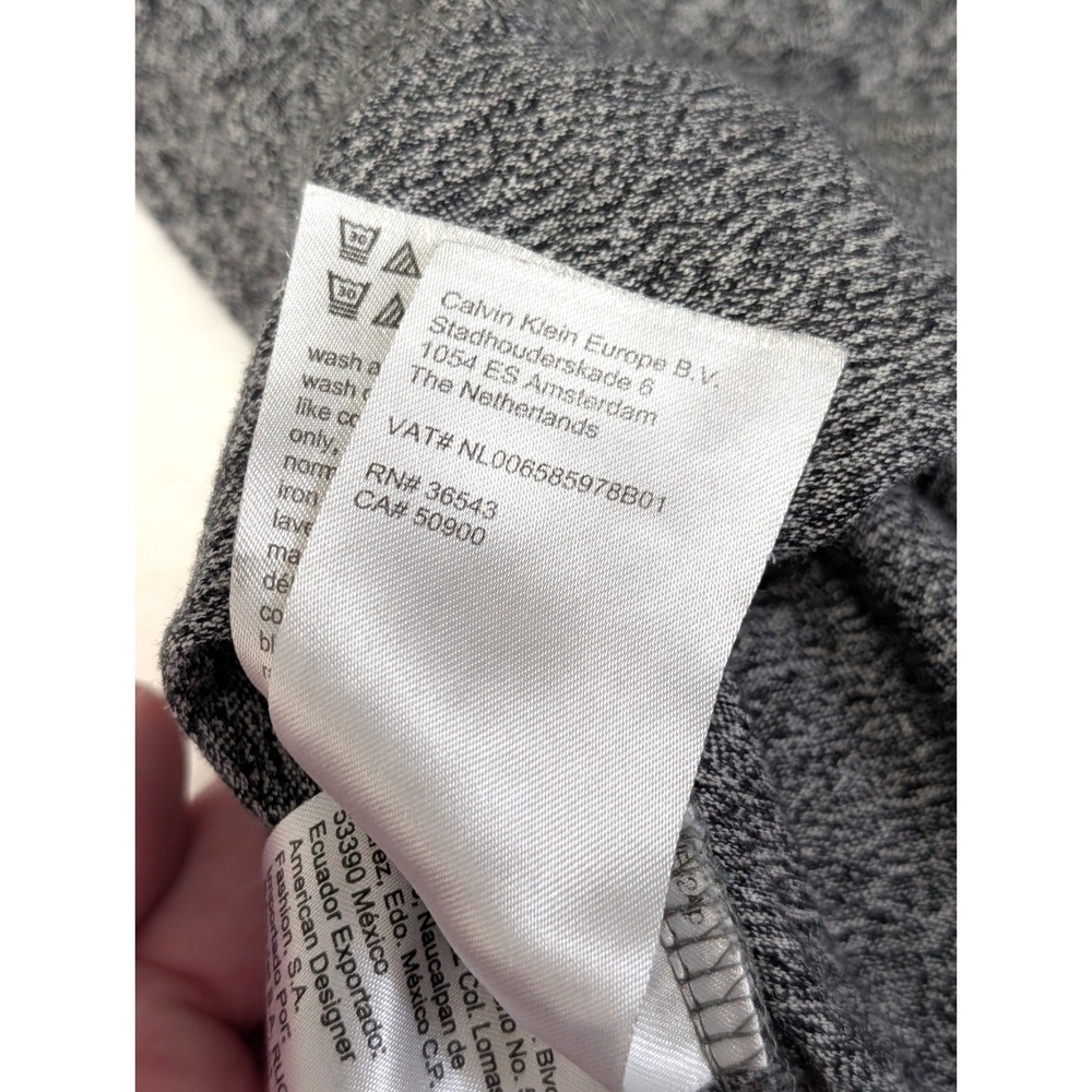 Calvin Klein Liquid Touch Men's Sm Gray Black T-Shirt Short Sleeve 100% Cotton - Picture 15 of 15